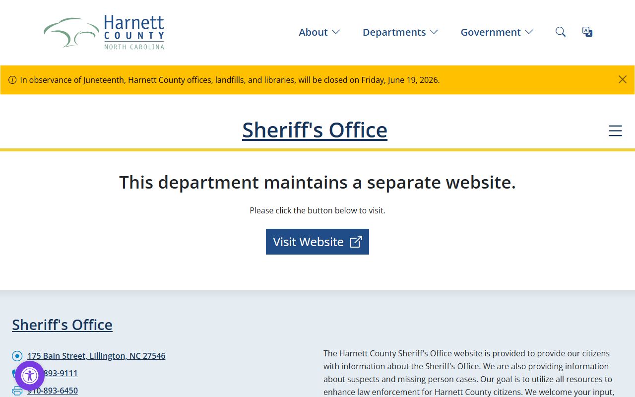 Harnett County arrest records sheriff office source