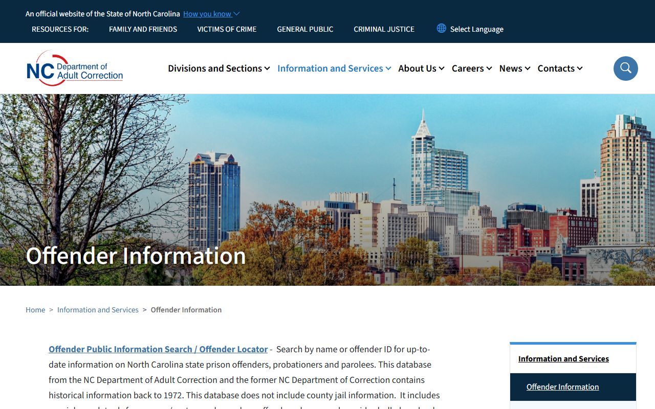 Harnett County arrest records NC offender search source