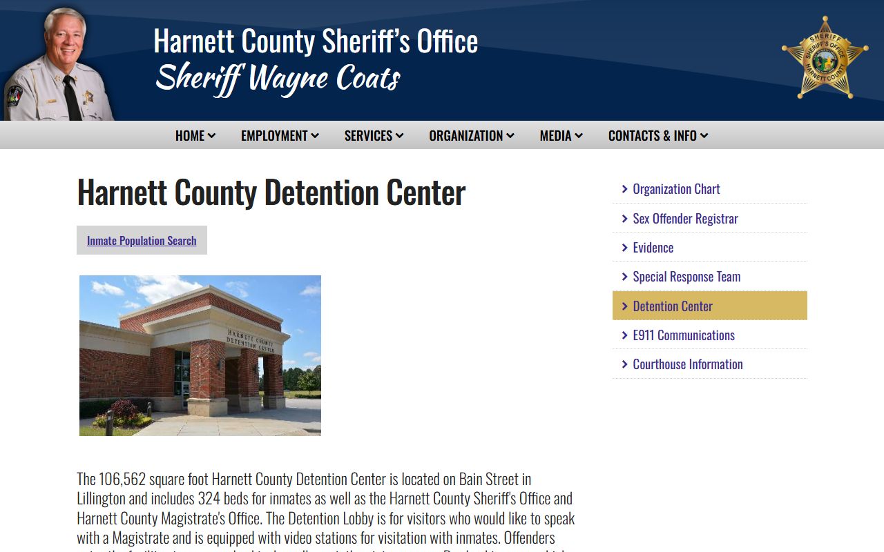 Harnett County Court detention center records source